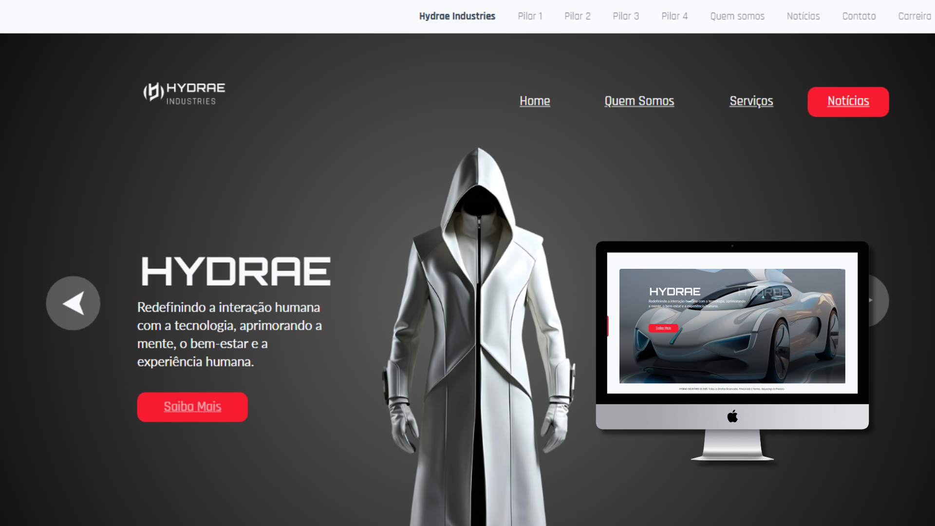 Website para clínica de estética Bella Pelle